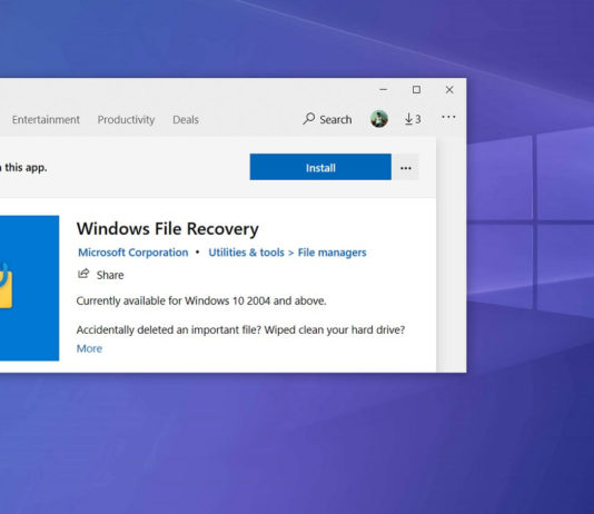 Windows File Recovery