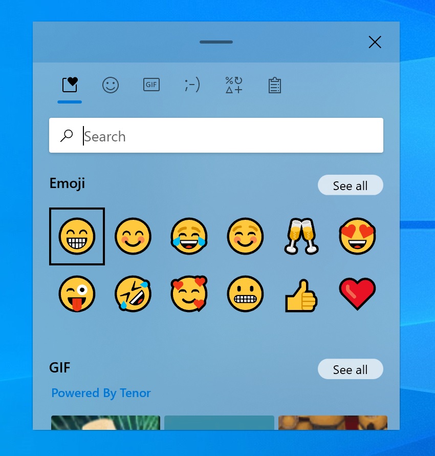 Emoji clipboard