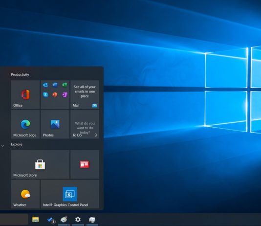 Windows 10 floating Start Menu