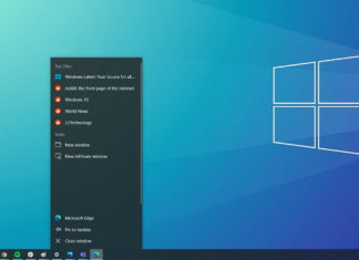 Windows 10 taskbar