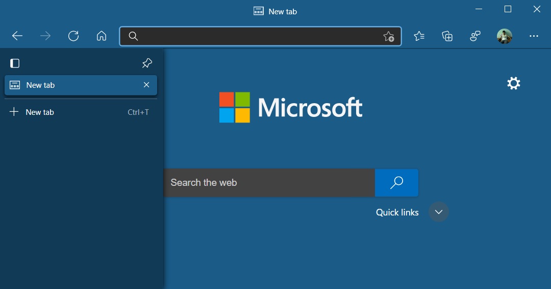 Microsoft Edge vertical tabs