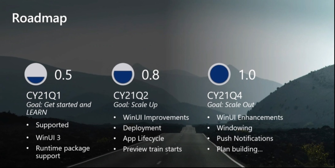 Project Reunion roadmap