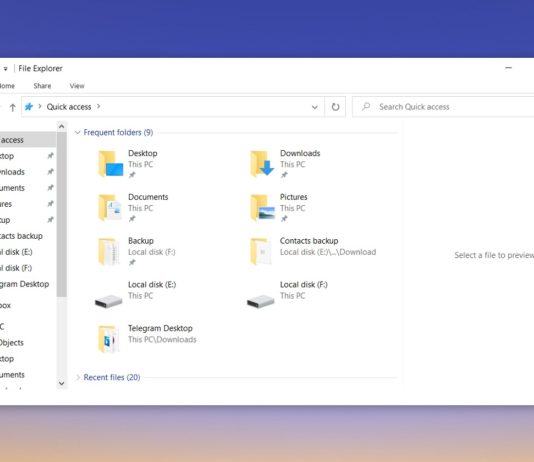 Windows 10 File Explorer