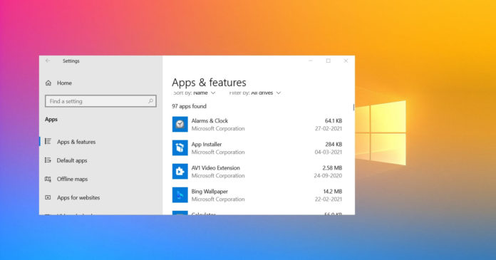 Windows 10 web apps