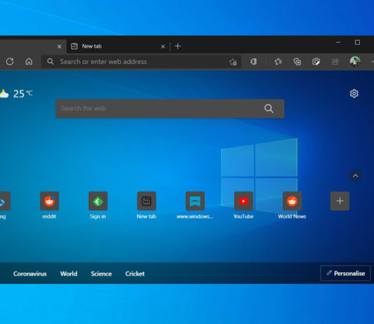 Microsoft Edge tab grouping