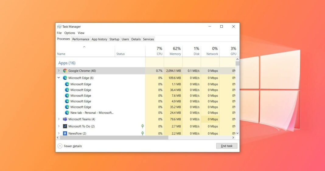 Windows 10 Task Manager is getting a big upgrade with new features