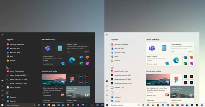 Windows 10 floating redesign