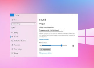 Windows 10 sound settings