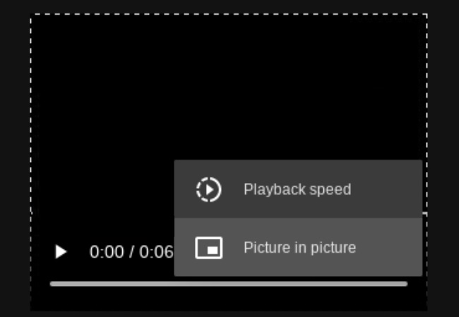 Chrome playback controls