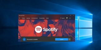 Spotify Windows 10 app