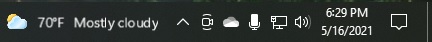 Taskbar feed blurry