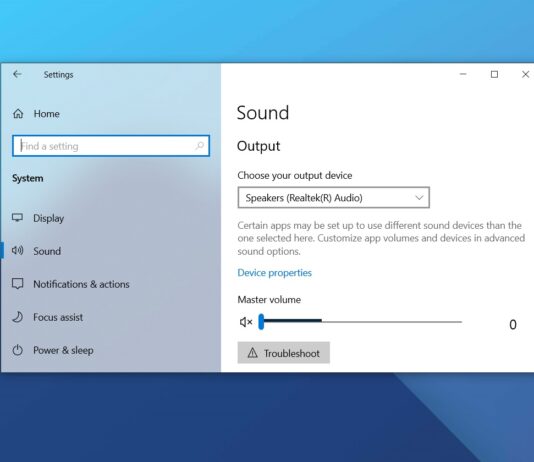 Windows 10 audio settings