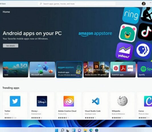 Android apps for Windows 11