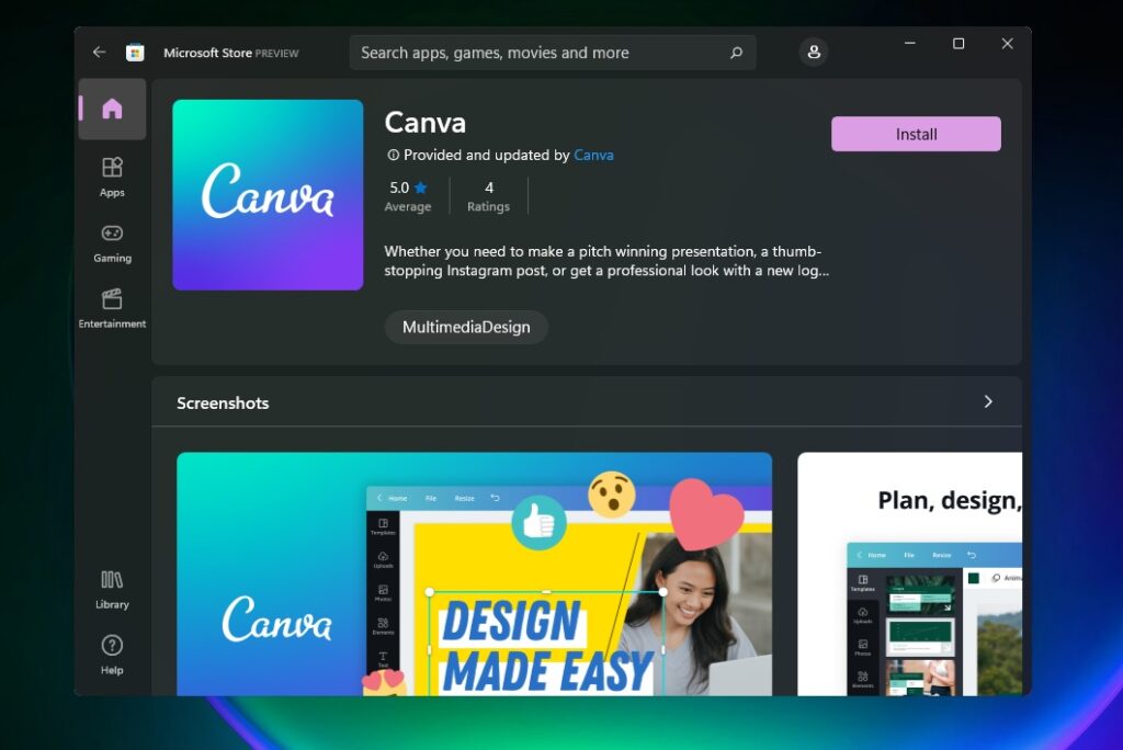 Windows 11 Store gets OBS Studio, Canva after Microsoft policy change