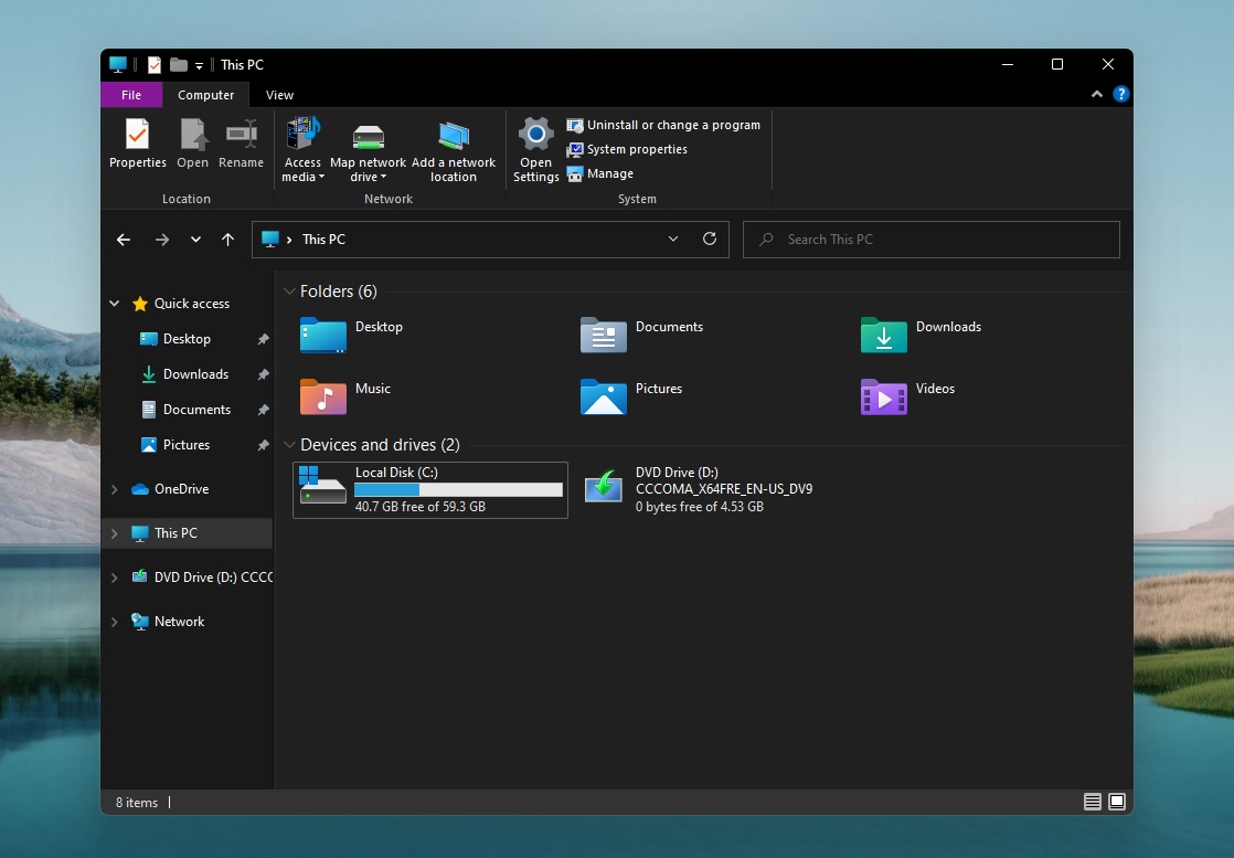 Windows 11 Screenshots Rounded Corners File Explorer Action Center