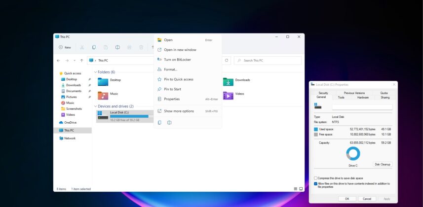 File Explorer full screen