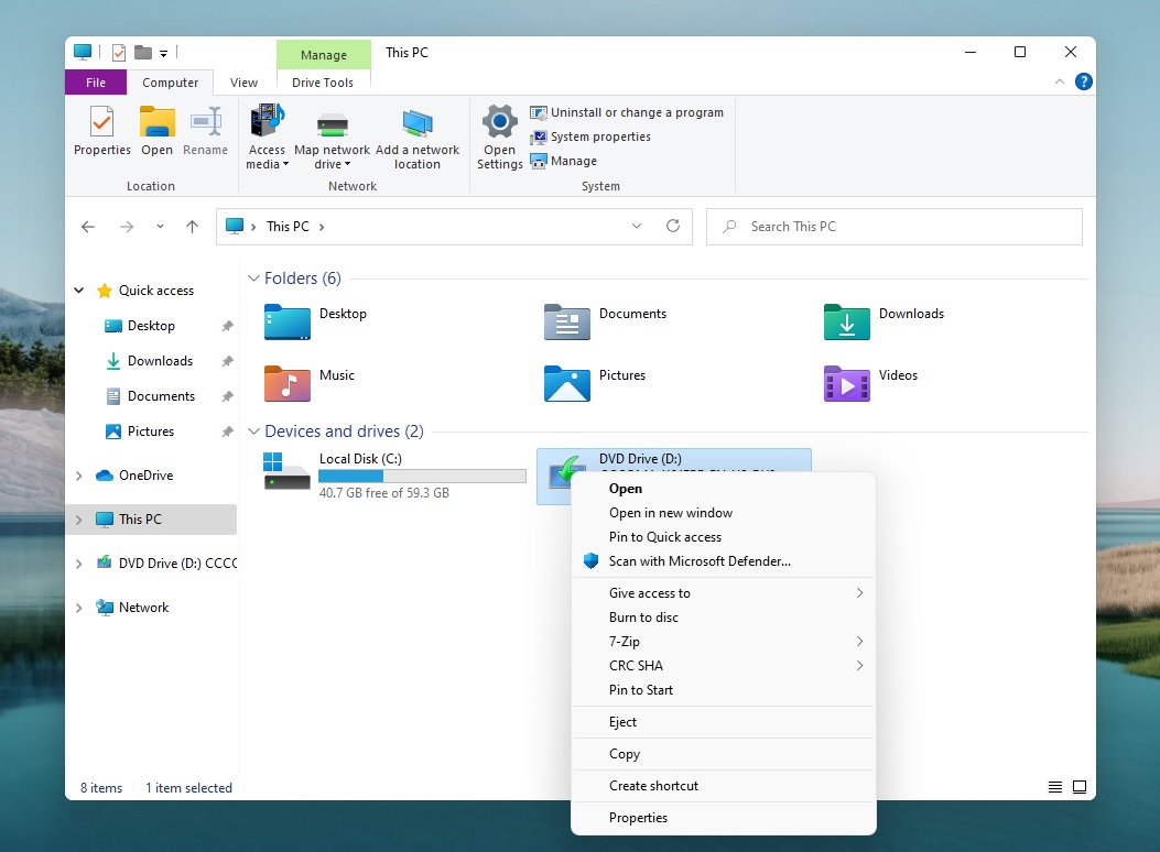 File Explorer rounded corners