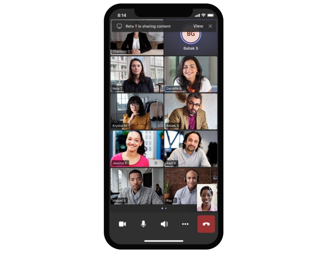 Microsoft Teams for mobile is getting a new large gallery layout