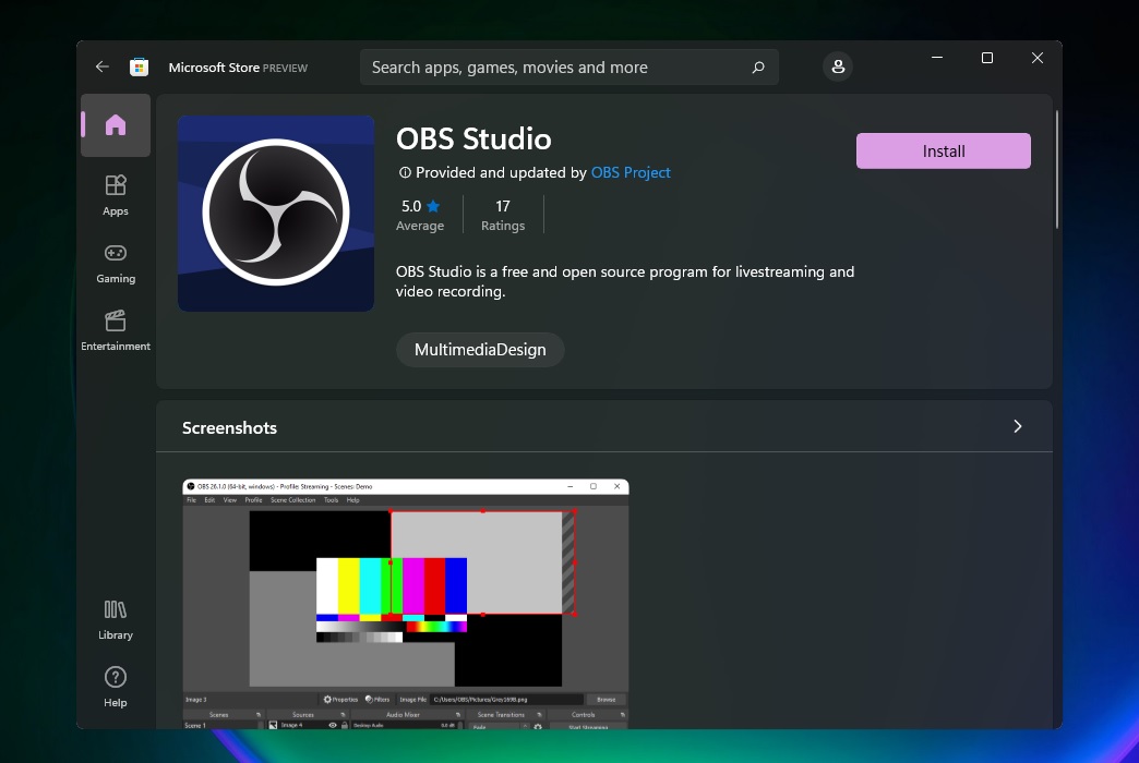 obs studio windows 10 download