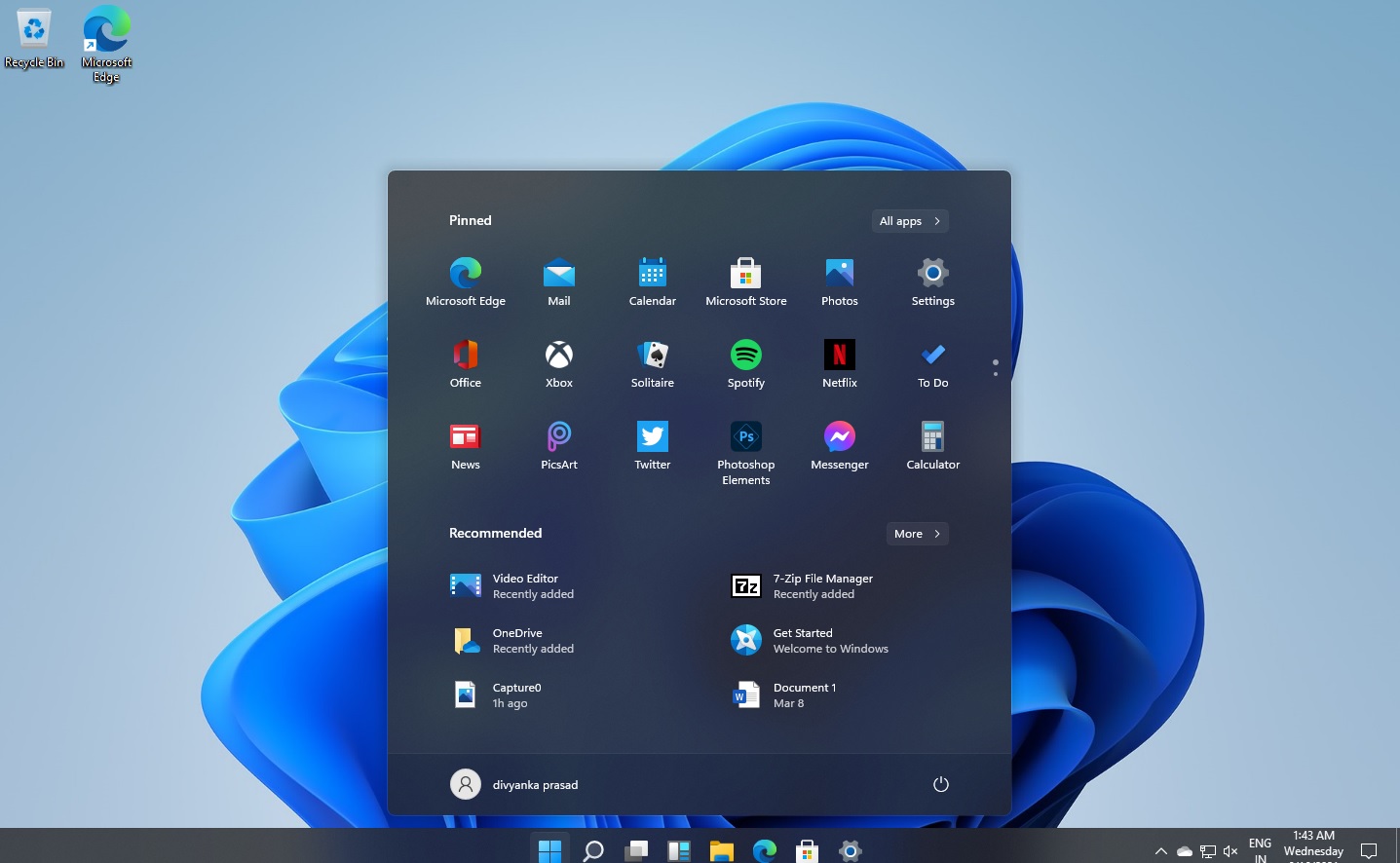 Start Menu dark mode