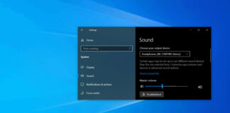 Windows 10 sound settings