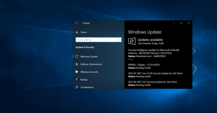 Windows 10 version 21H1 update