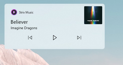 Windows 10 volume flyout