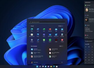 Windows 11 Action Center design