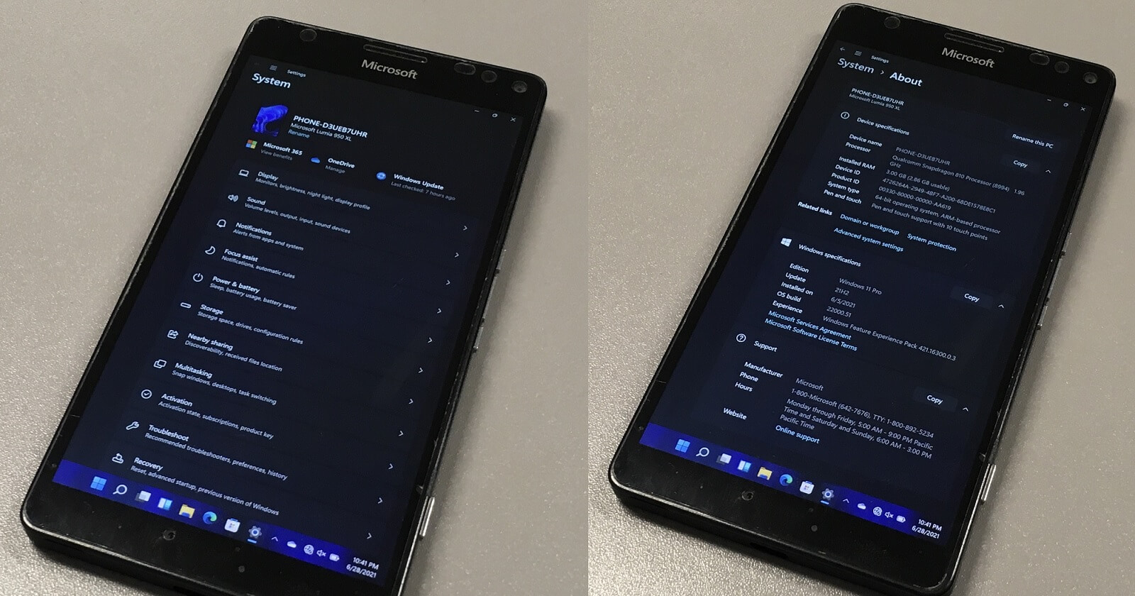 Developer boots Windows 11 on a phone and it surprisingly scales well