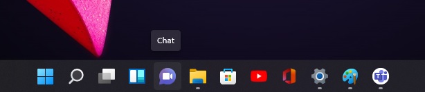 Chat taskbar