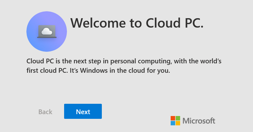 مرحبًا بكم في Cloud PC