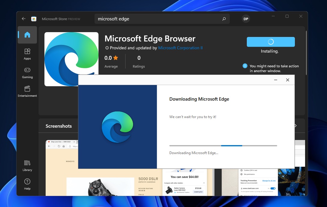 microsoft edge app store