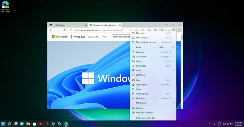 Microsoft Edge light mode