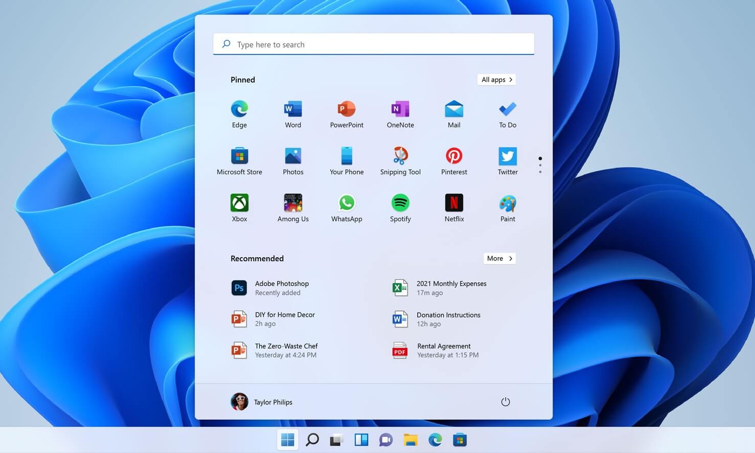 Windows 11 Search bar