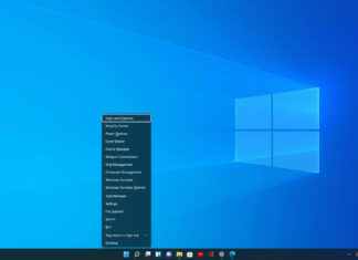 Windows 11 WinX menu