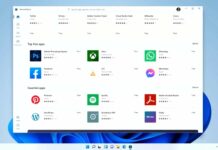 Windows 11 app store