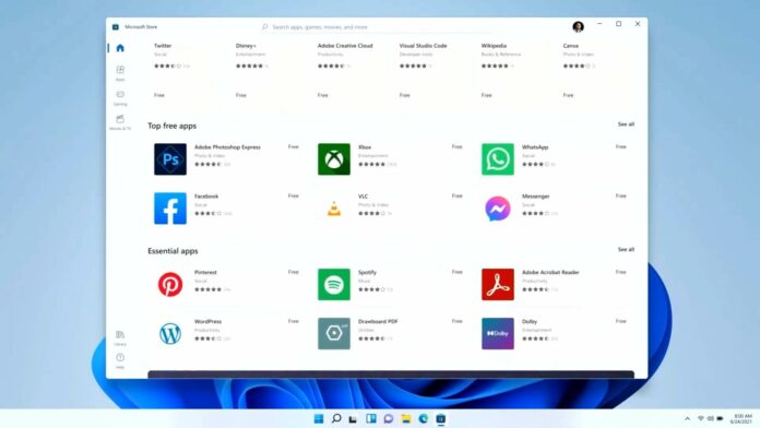 Windows 11 app store