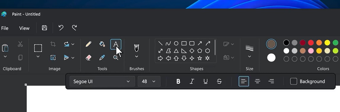 MS Paint font