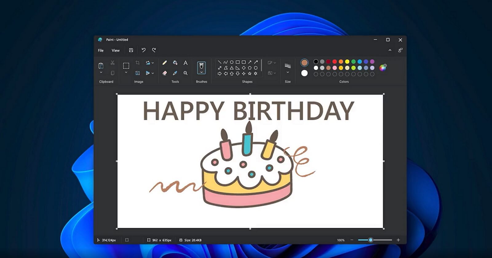 MS Paint for Windows 11 design