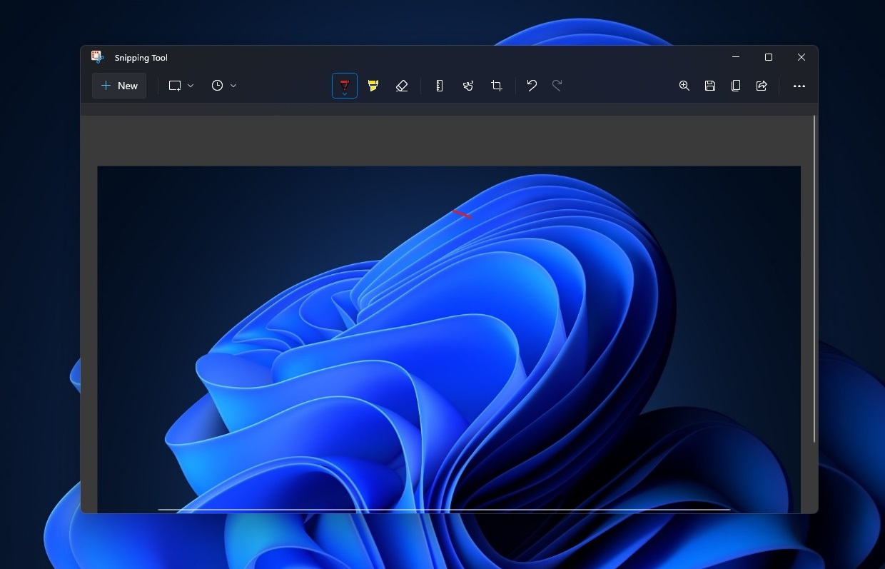 Windows 11 Snipping Tool UI