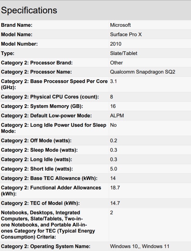 Surface Pro X Windows 11