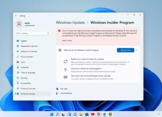 Windows 11 preview unsupported PCs
