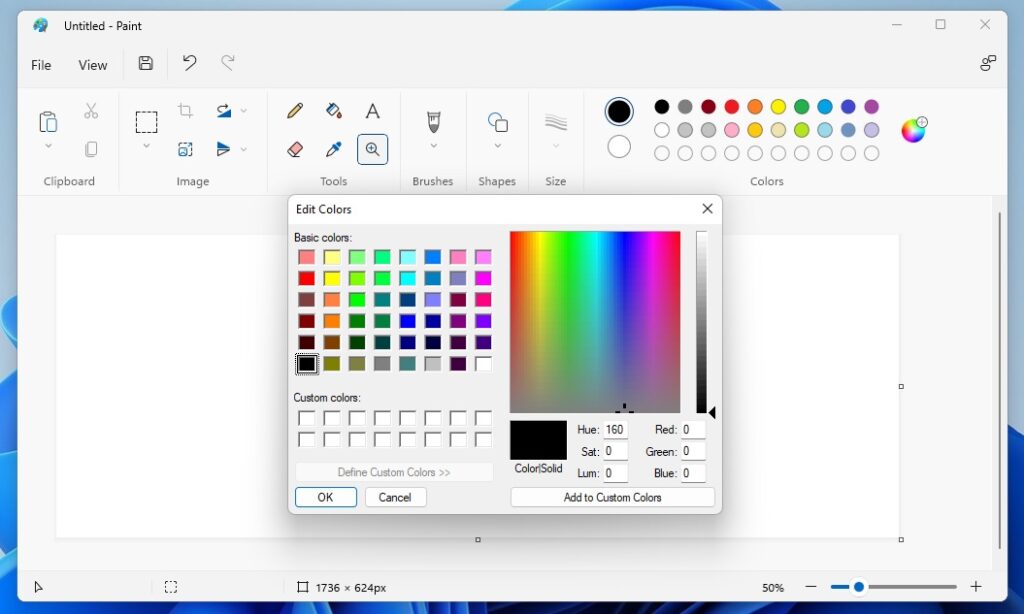 Prática com o aplicativo Microsoft Paint redesenhado do Windows 11 T2iD