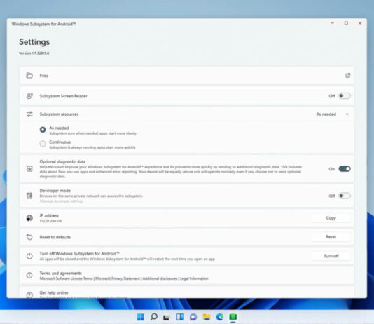 Windows 11 Android support rolling