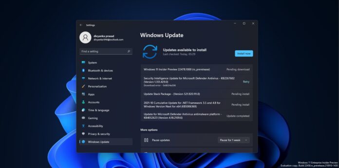 Windows 11 Build 22478 update