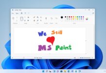 Windows 11 Paint app