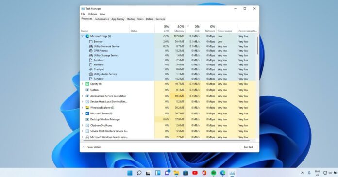 Windows 11 Task Manager features