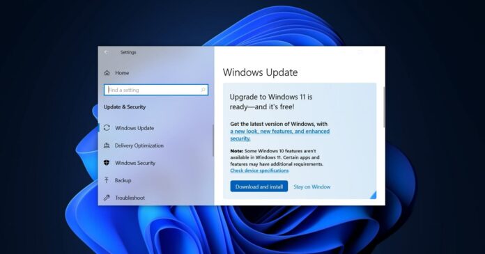 Windows 11 upgrade rolling out