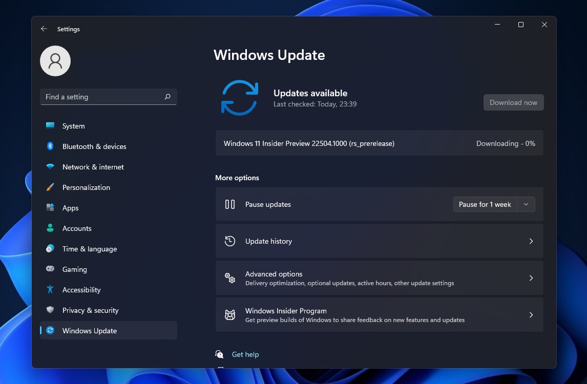 Build 22504 for Windows 11