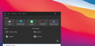 Windows 10 Search dark mode